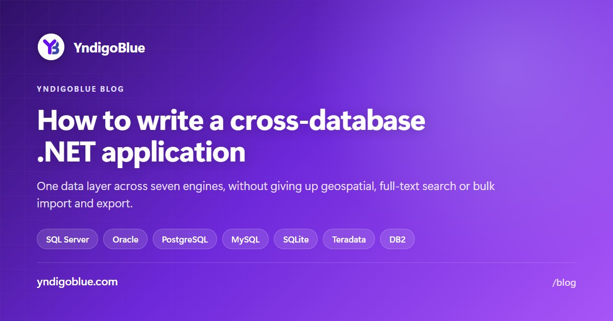 How to Write a Cross-Database .NET Application