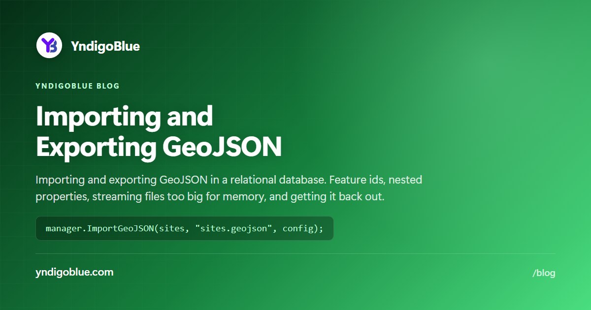 Importing and Exporting GeoJSON