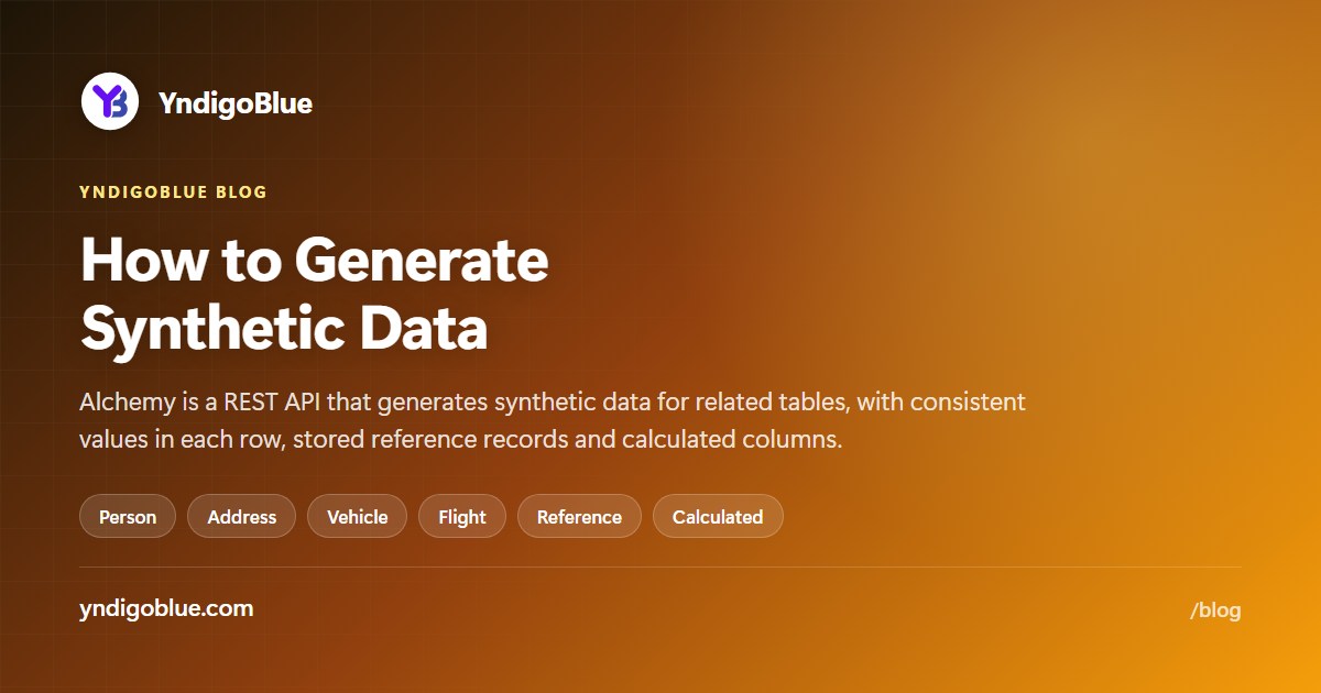 How to Generate Synthetic Data