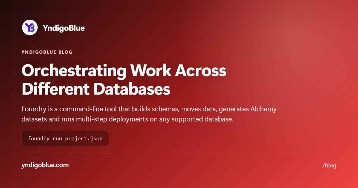 Orchestrating Work Across Different Databases